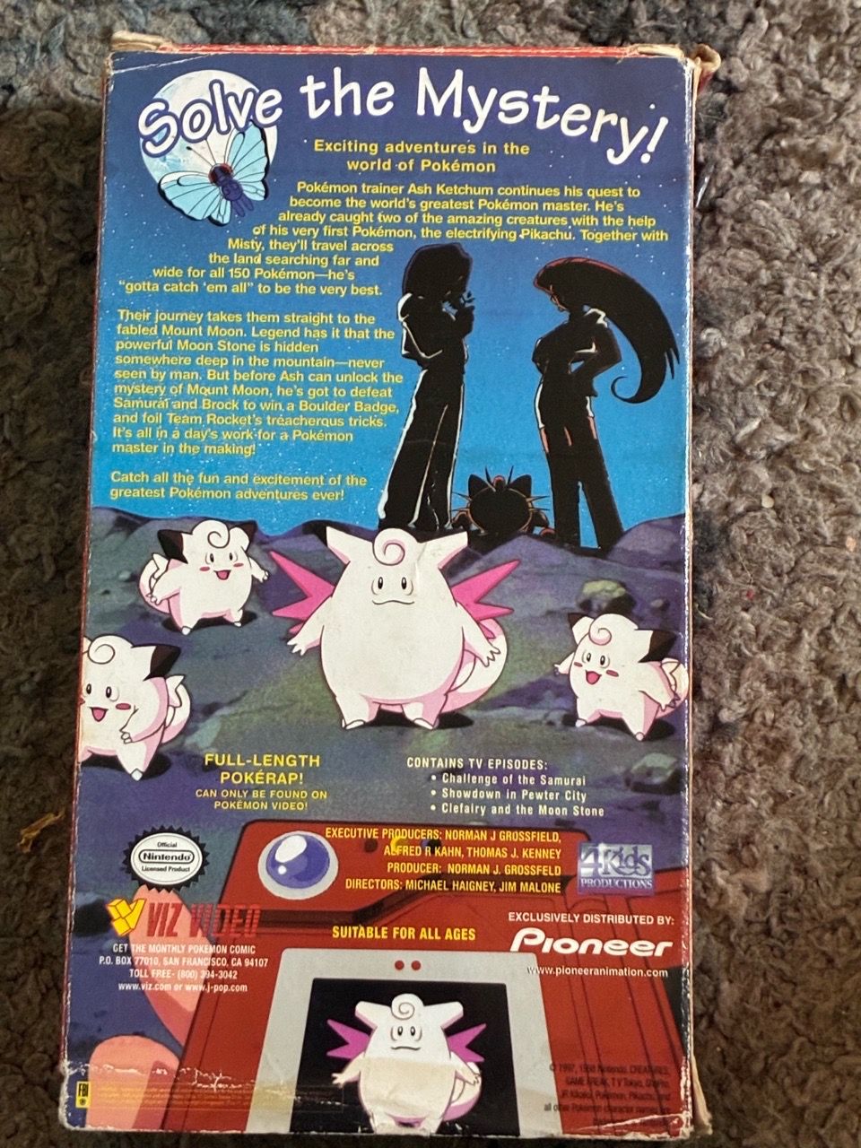 Pokémon The mystery of mount moon vhs tape - photo 3