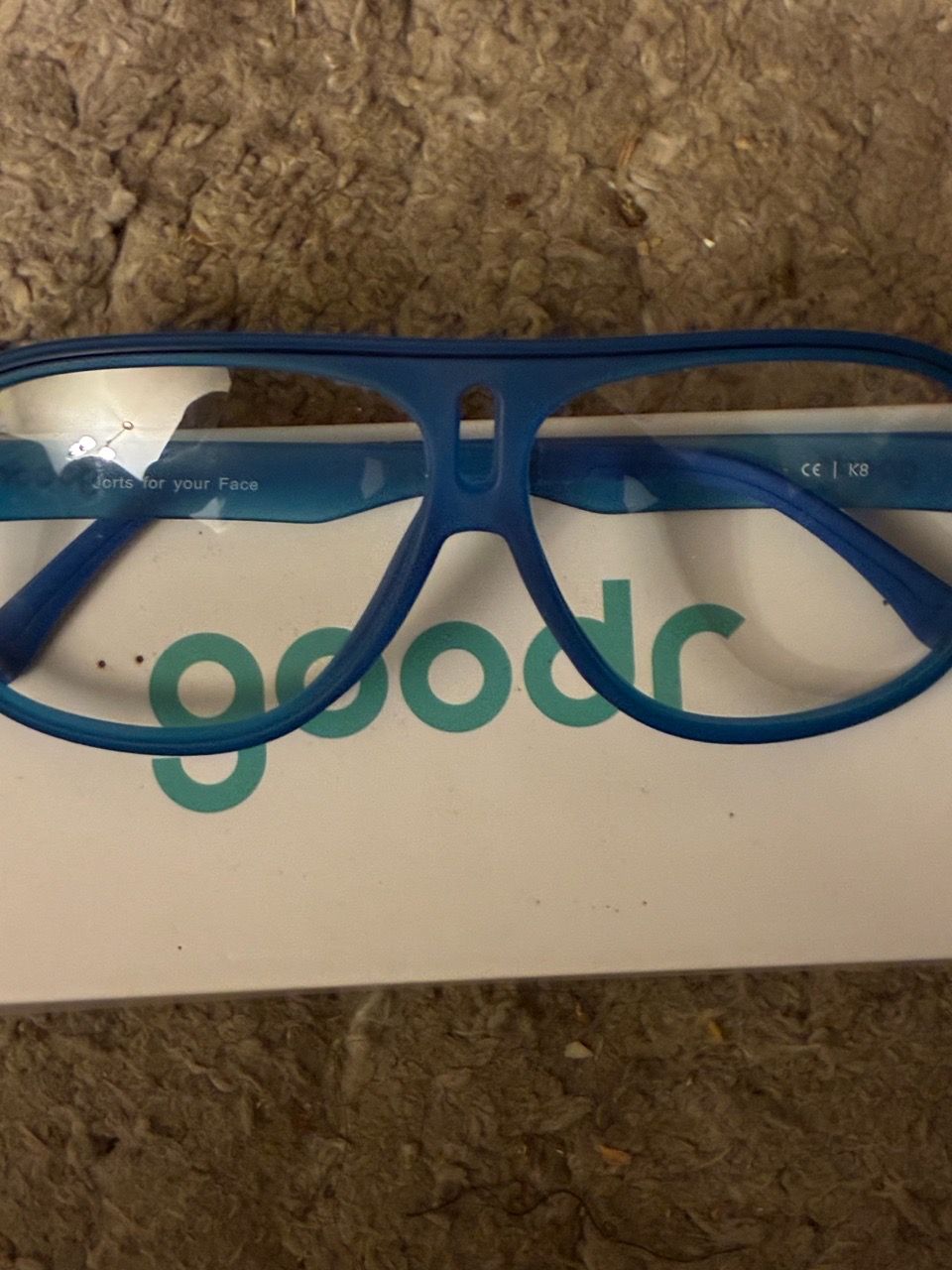 Goodr Super Fly blue clear sunglasses - photo 2
