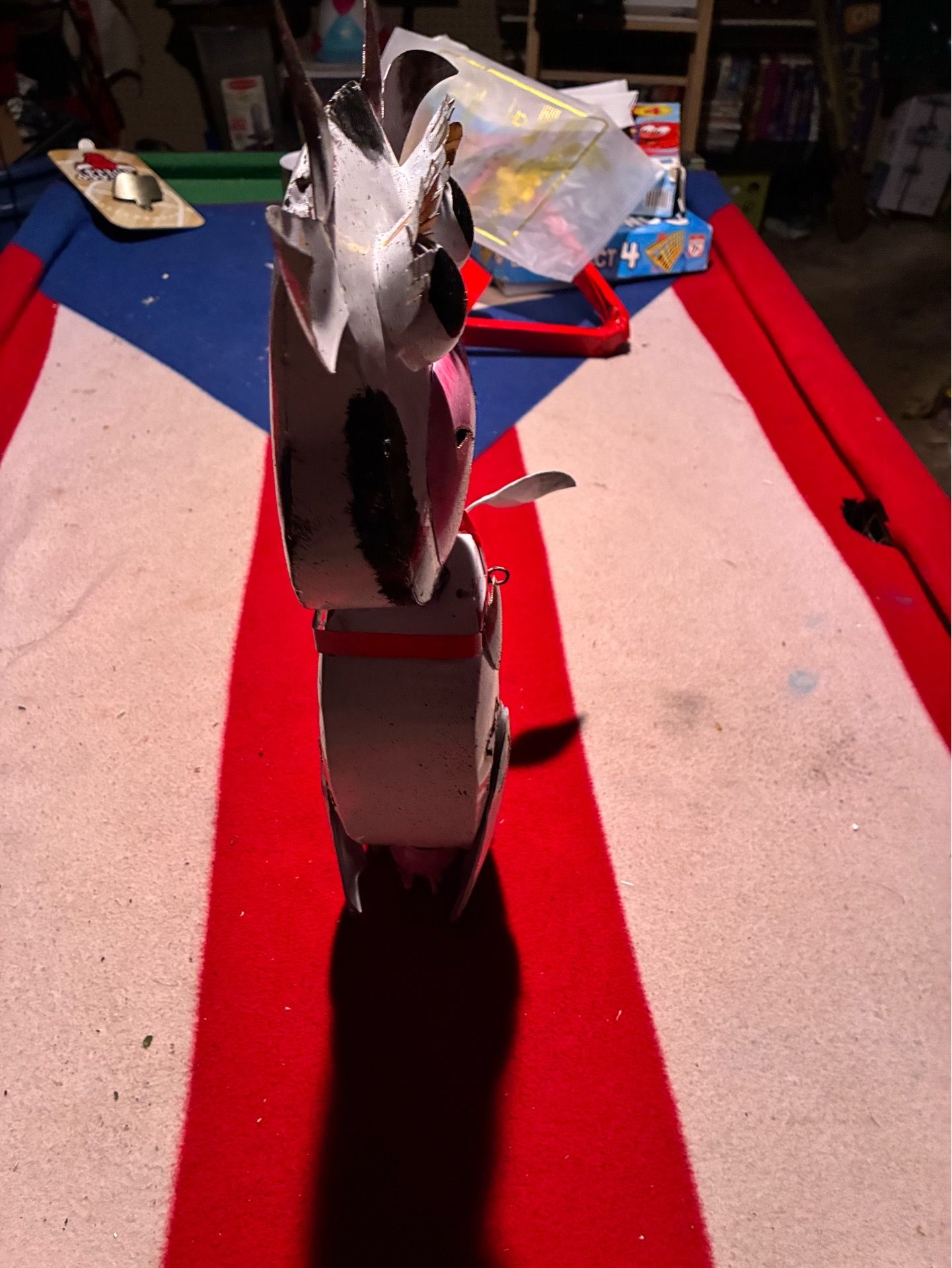 Rustic arrow white metal cow - photo 5