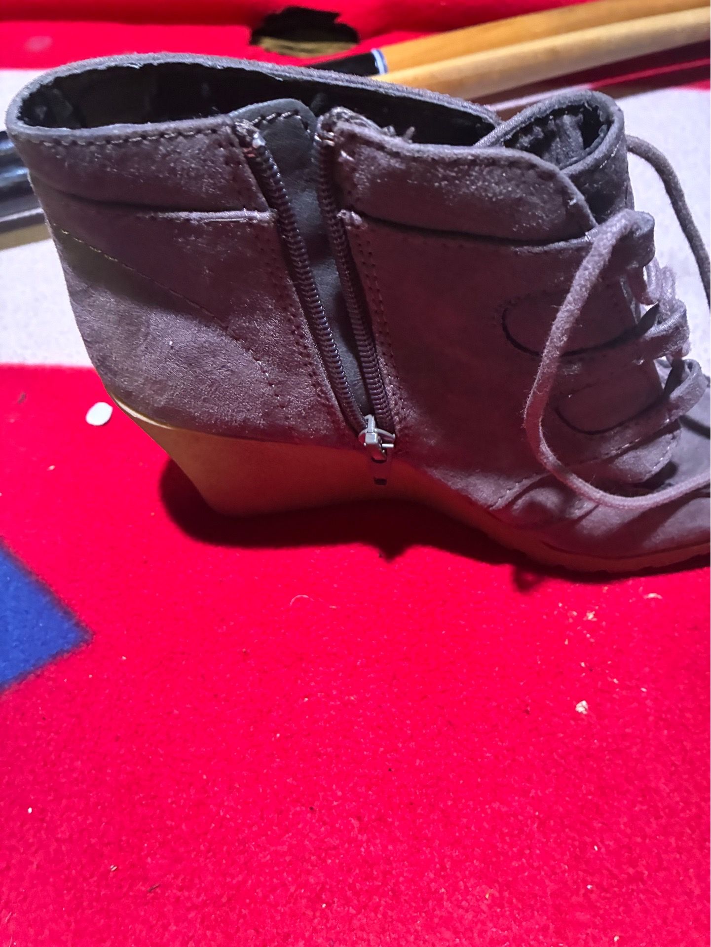 Maurice’s Gray Suede Woman Ankle Boots - photo 3