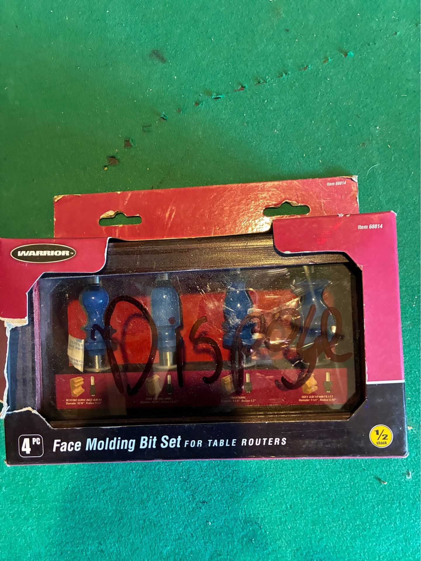 4 piece molding bit set