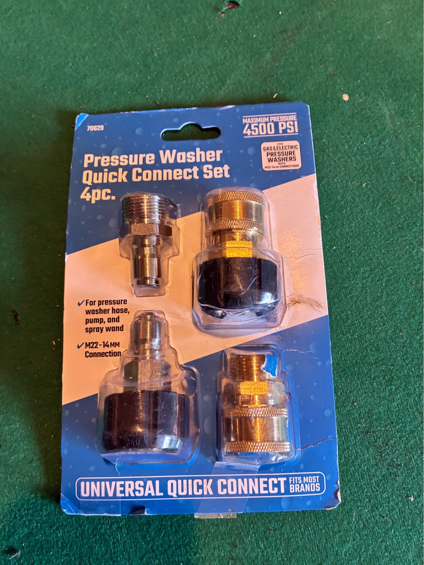 4 piece pressure washer connect set