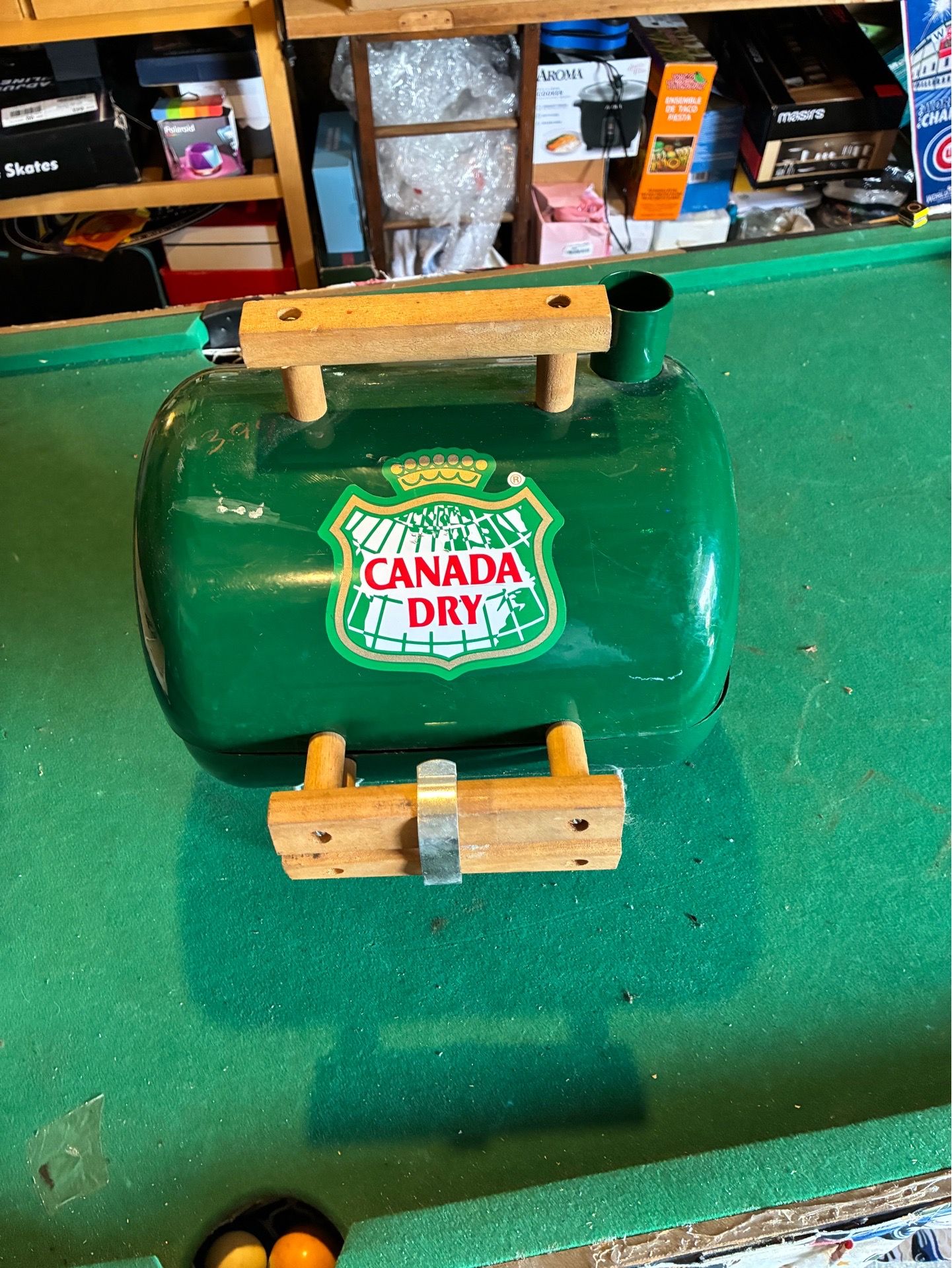 Vintage Canada Dry tailgate grill