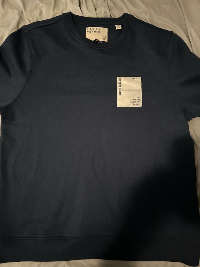 Ted Baker London Made in Britain Navy Crewneck