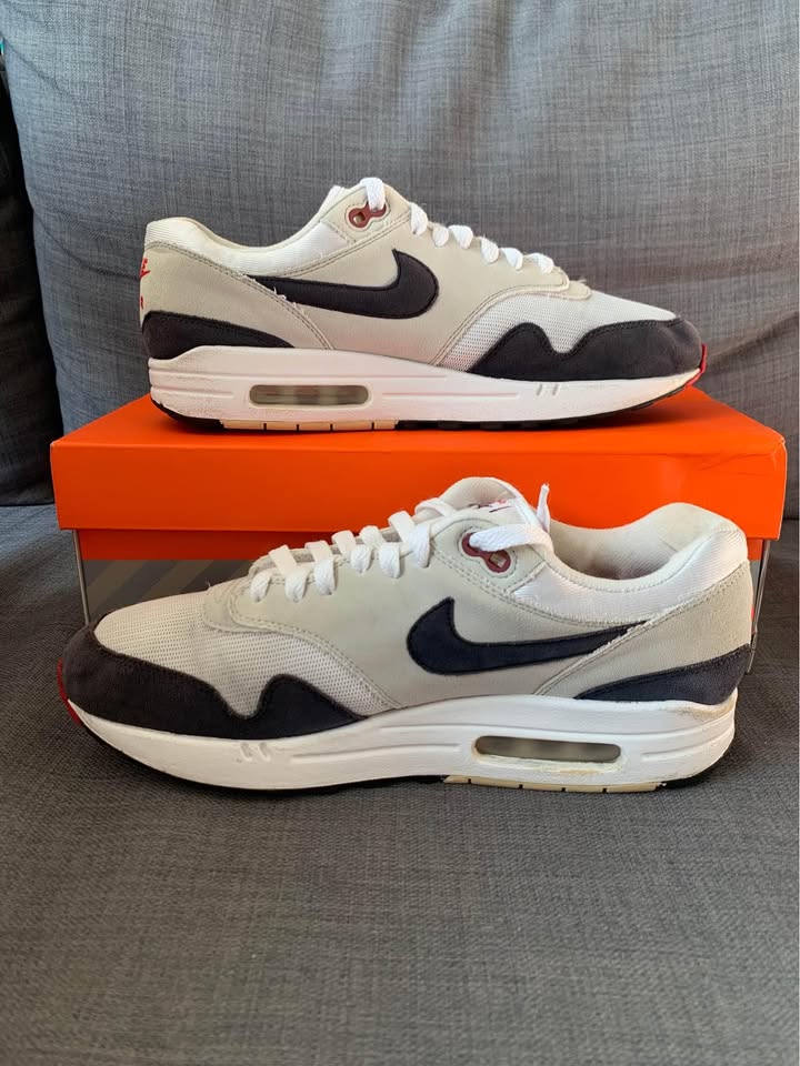 Used 2017 Nike Air Max 1 Anniversary Obsidian - photo 3