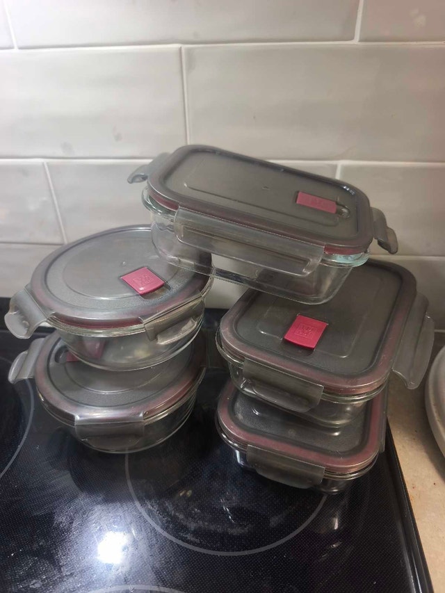 Zwilling Set of 5 Glass Food Storage Containers with Lids