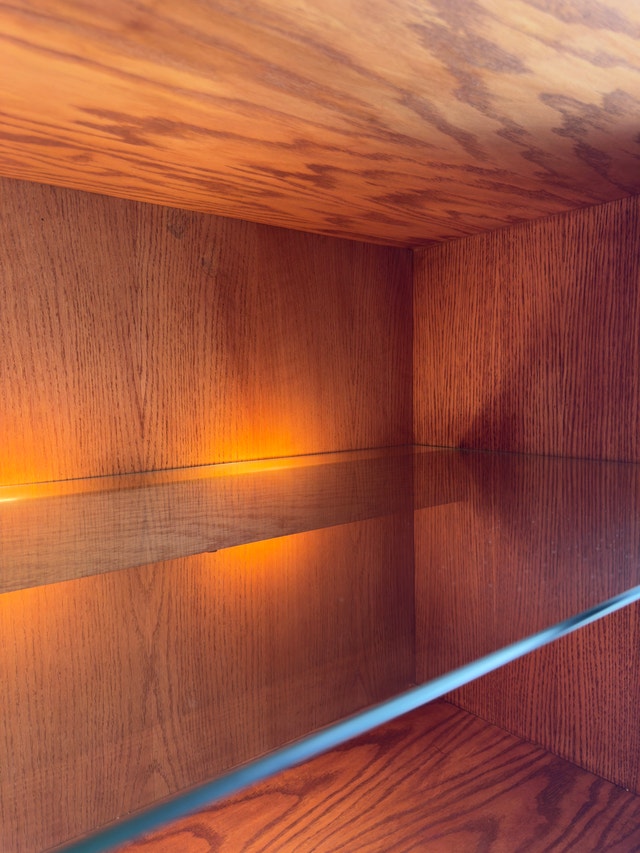 Vintage Oak Display Cabinet & Bookcase | MCM - photo 5
