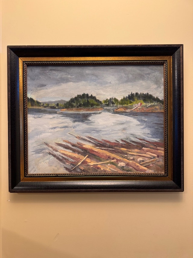 Vintage Original Painting by local artist Zaidee Finch (1980)