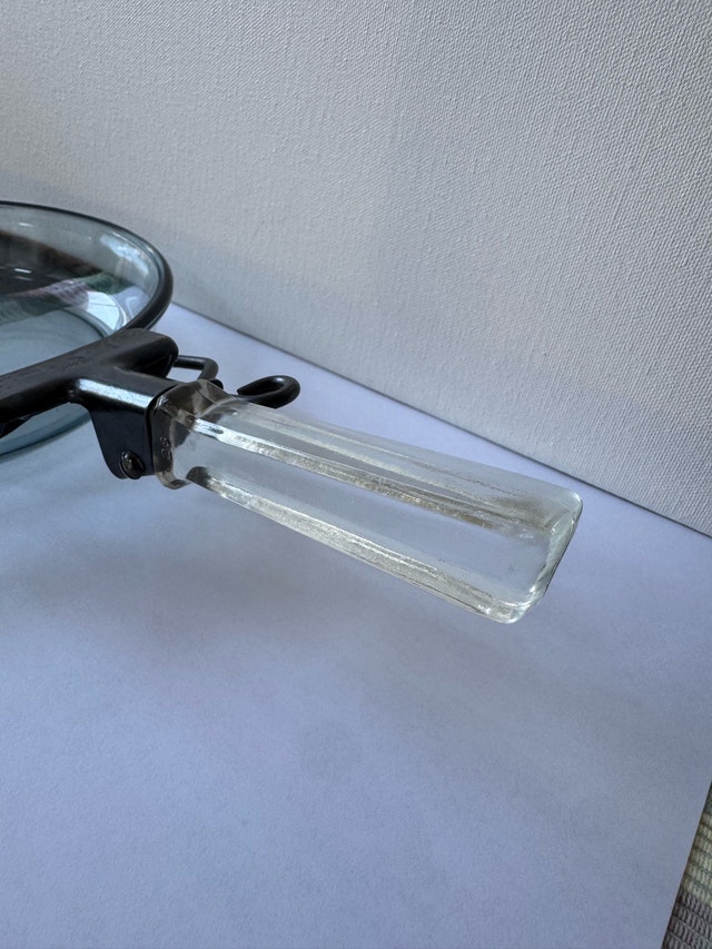 Vintage Pyrex Glass Skillet with Clear Handle | MCM Kitchenware - photo 4