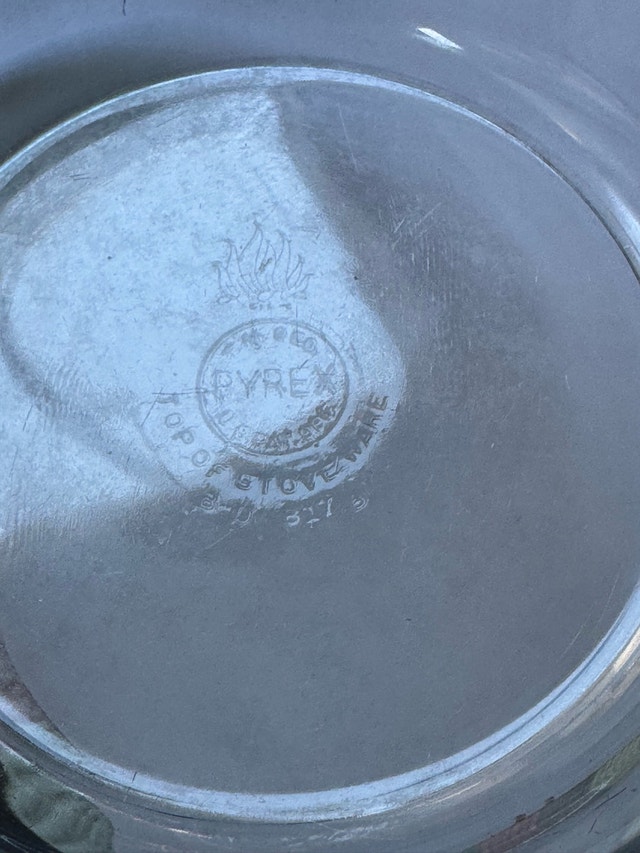 Vintage Pyrex Glass Skillet with Clear Handle | MCM Kitchenware - photo 5