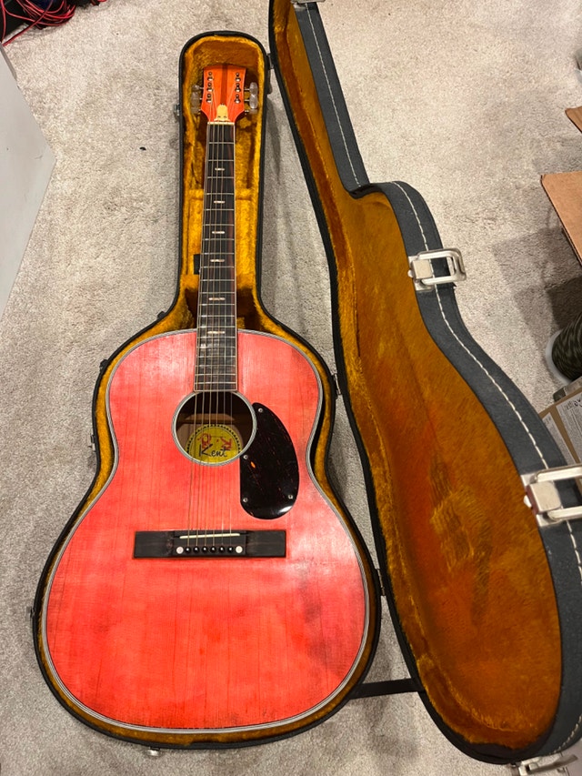 Kent Display Acoustic Guitar With Case (Not Playable)