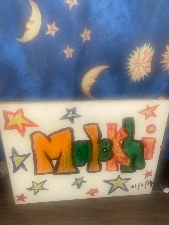 Malik Hand-Painted Star Canvas