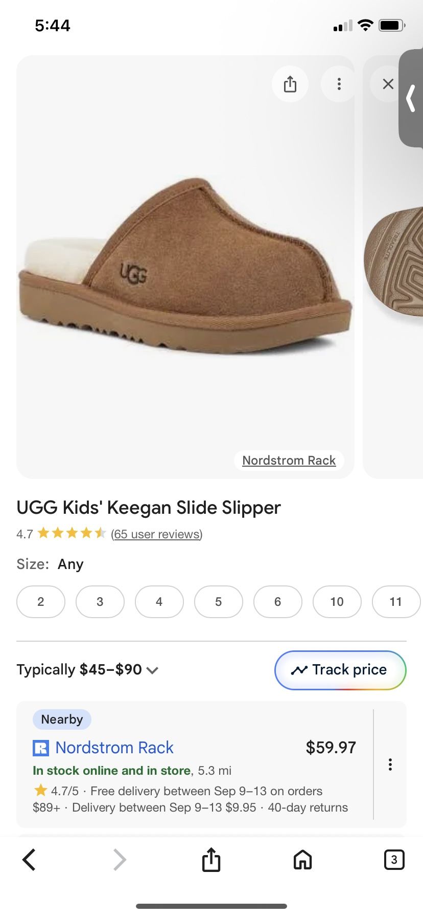 Kids/ Women’s UGG “Keegan” Slippers - Size 4 / Fits Women 6-7 - photo 5