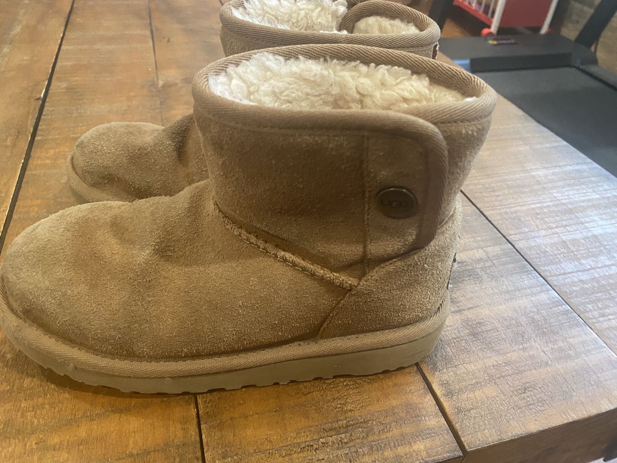 Girls UGG Boots With Side Snap “Jona” Style - Size 1