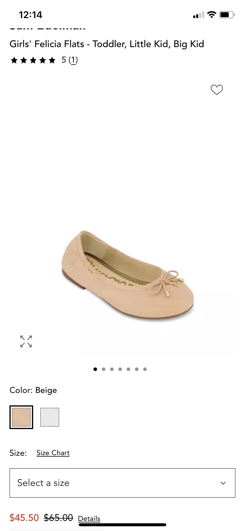 Girls Sam Edelman “Felicia” Flats - Size 1 (32) - photo 5