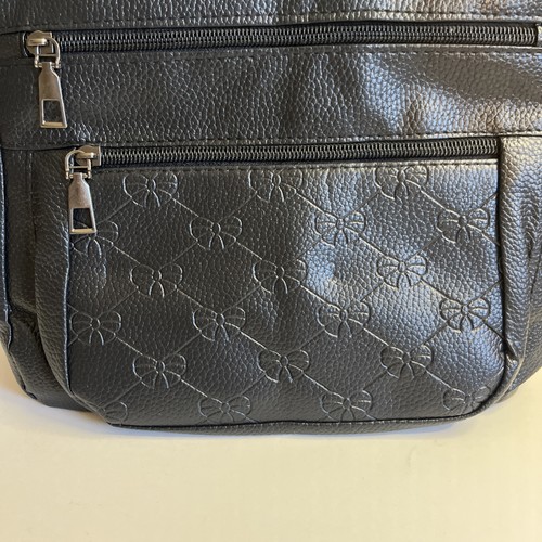 Women Crossbody Fashion PU Leather Multi-Pocket Bag Black - photo 2