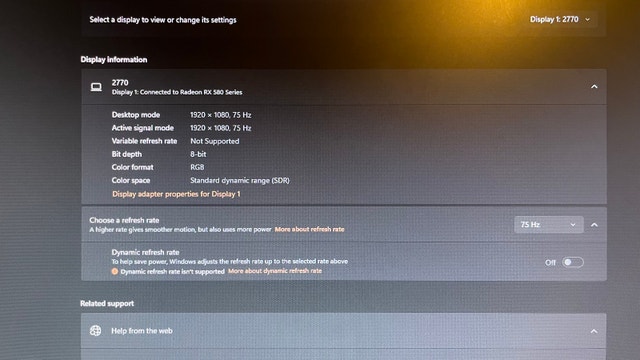 AOC 27” 1080p 75hz Monitor - photo 3