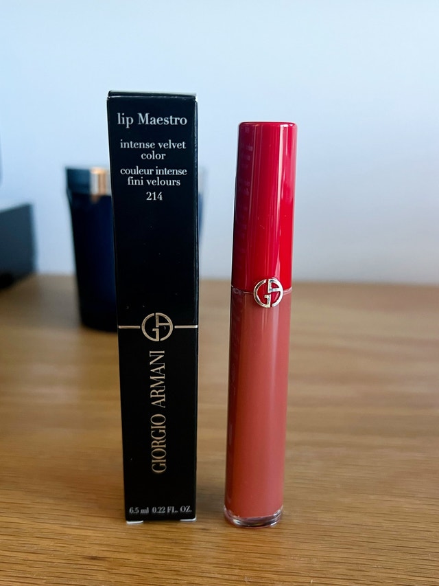 New Giorgio Armani Lip Maestro Liquid Matte Lipstick 214