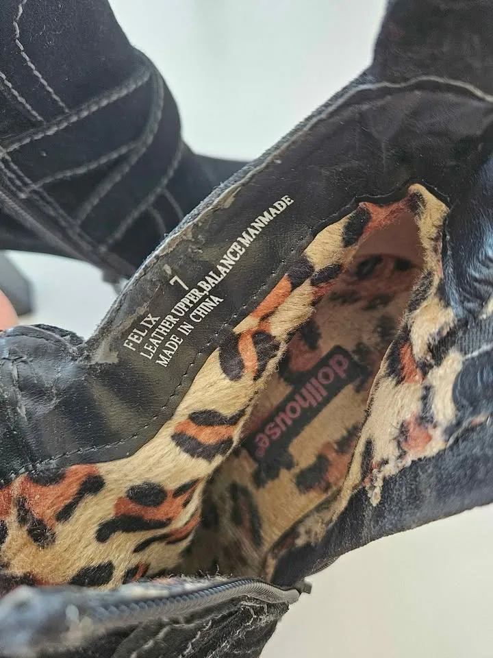 Womens Black Dollhouse Boots - Size 7 image indicator(6)