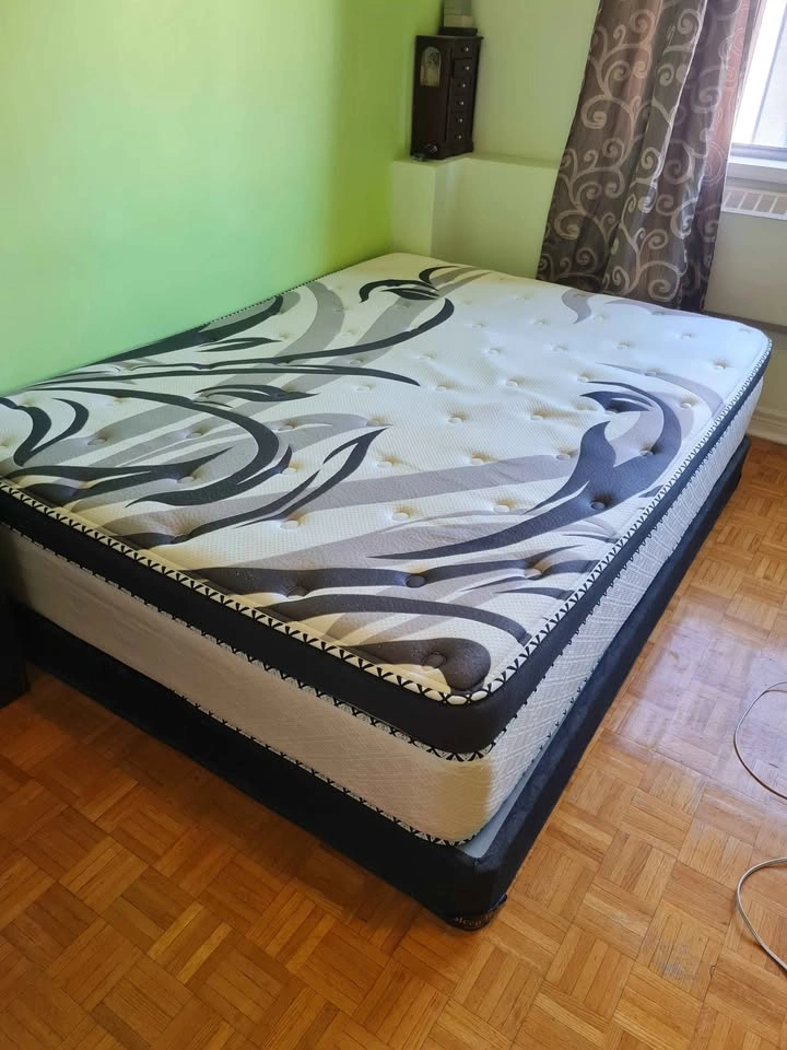 Queen Mattress Orthopedic Medium Firm with Bed Frame