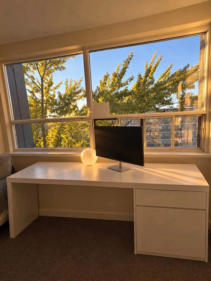MOVING OUT SALE - IKEA MALM Desk with drawer and cabinet
