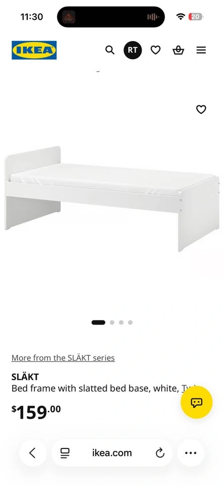 MOVING OUT SALE - IKEA SLÄKT Twin Bed Frame + LURÖY Base - photo 2