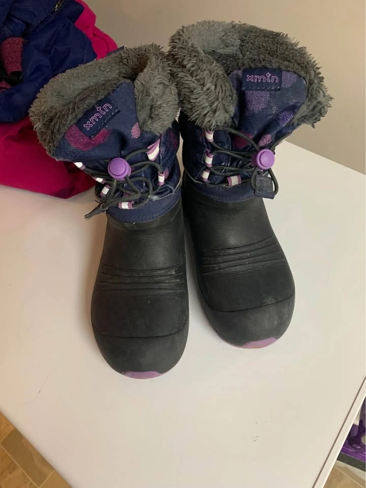 Girls snow boots size 3 - photo 3