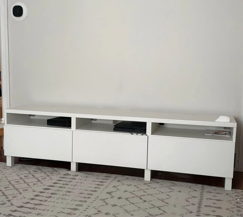 White TV Stand - photo 2