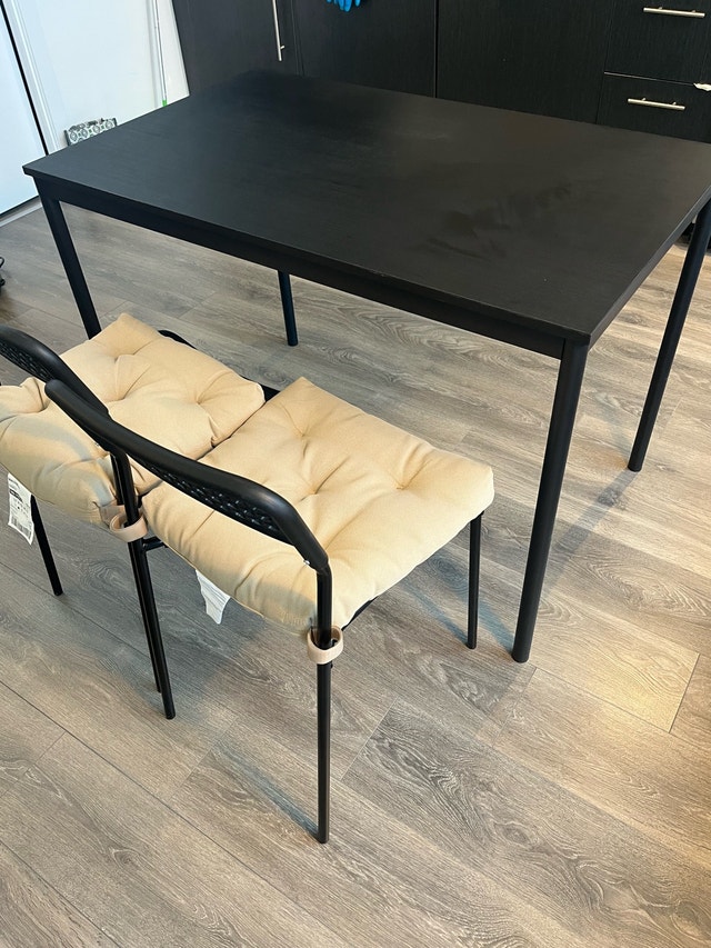 IKEA dining table and 2 chairs