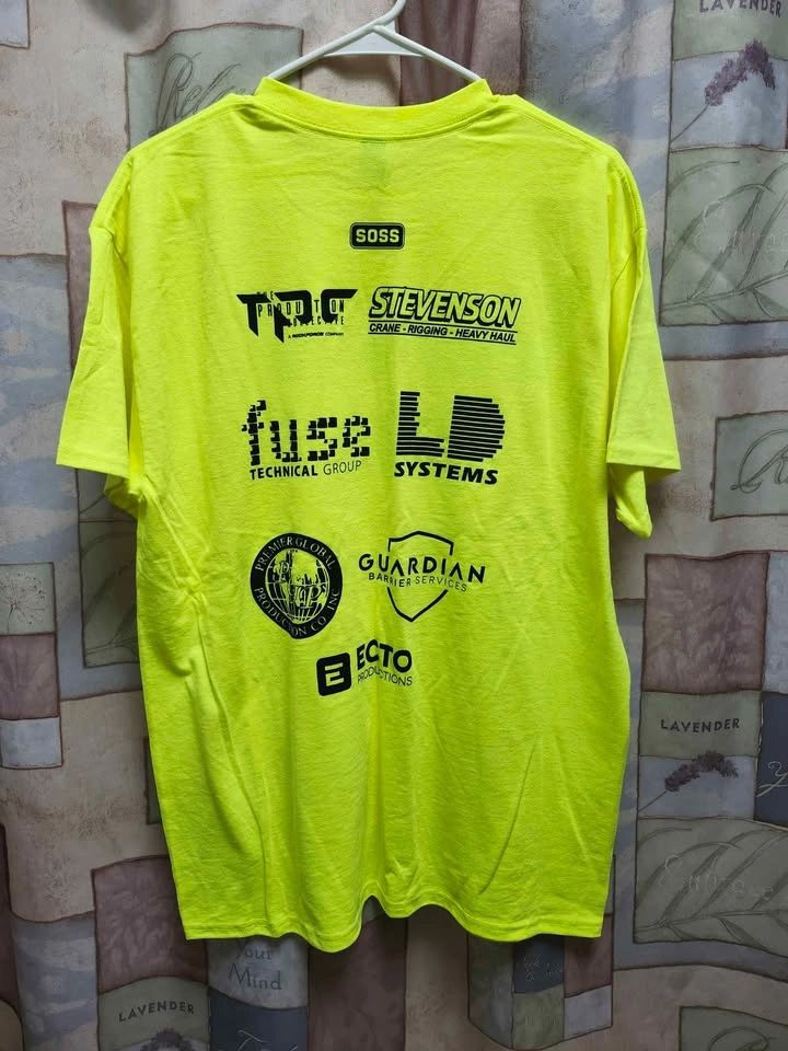 🎶🎵Large Neon Yellow Lollapalooza Event T-Shirt - photo 3