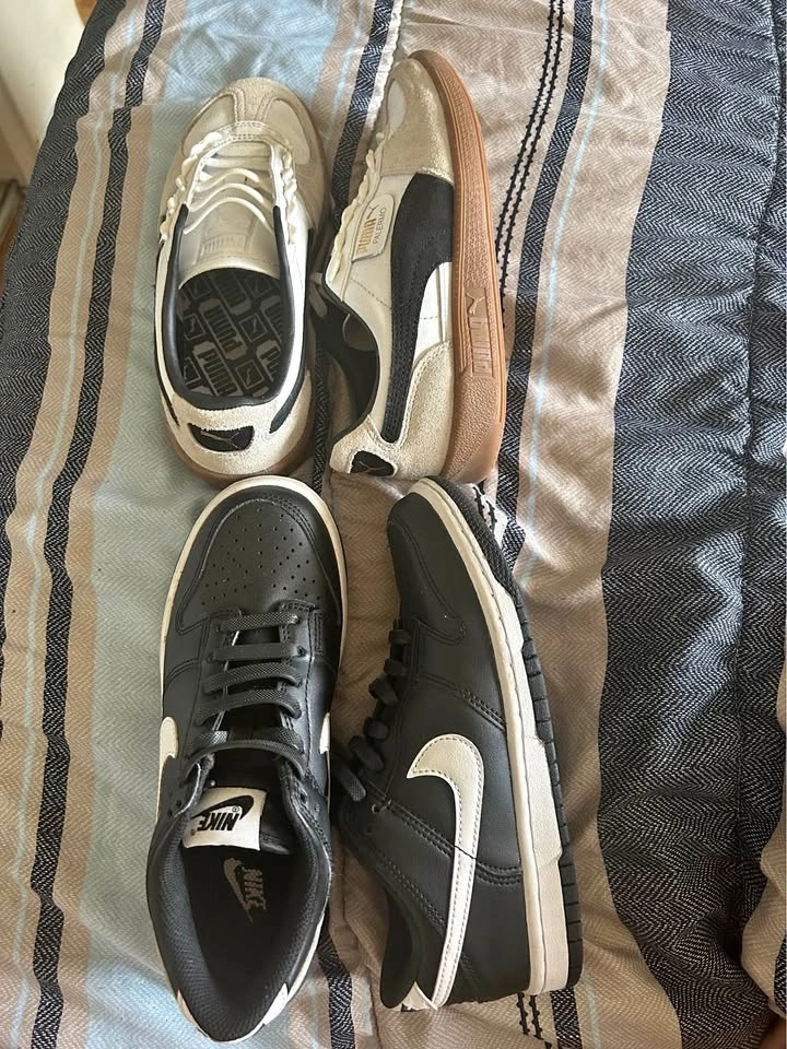 Nike Dunk Low and Puma Palermo Sneakers