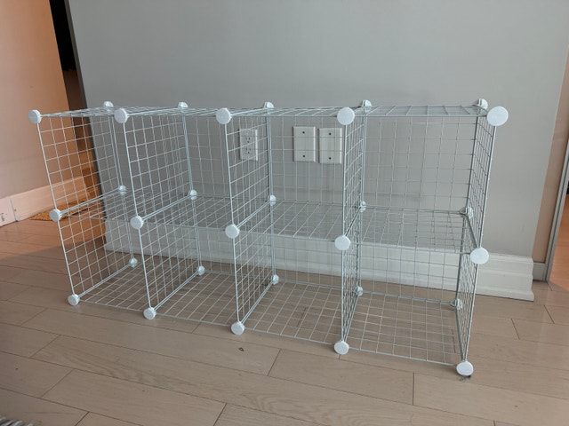 Wire Cube Storage Shelf - 8 Cubes Closet Organizer Storage
