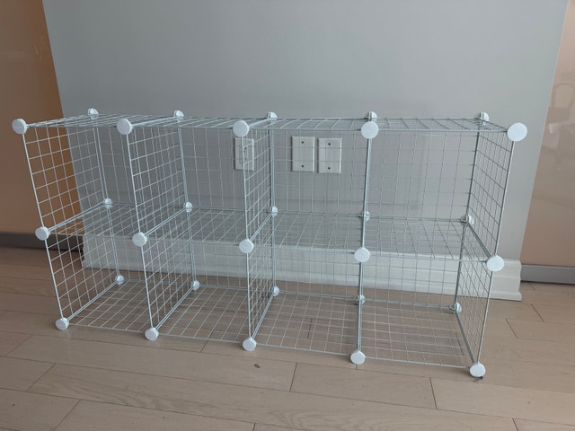 Wire Cube Storage Shelf - 8 Cubes Closet Organizer Storage - photo 2