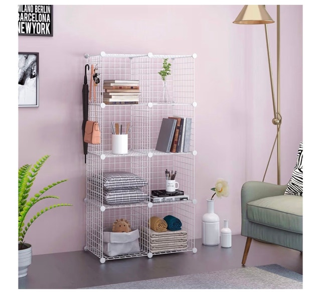 Wire Cube Storage Shelf - 8 Cubes Closet Organizer Storage - photo 5