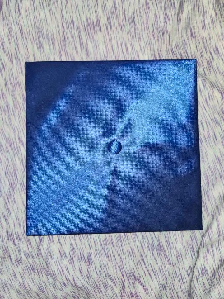 Blue Graduation Cap and Gown Set - photo 3