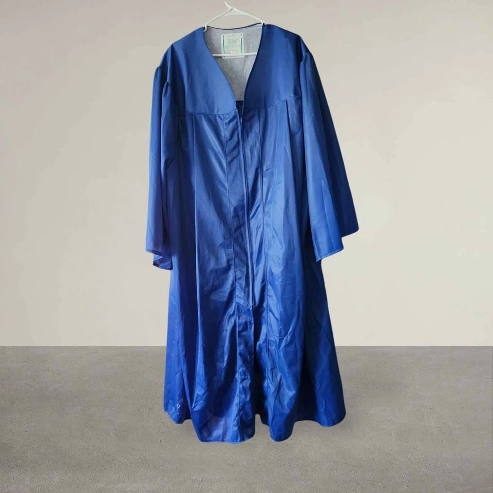 Blue Graduation Cap and Gown Set - photo 4
