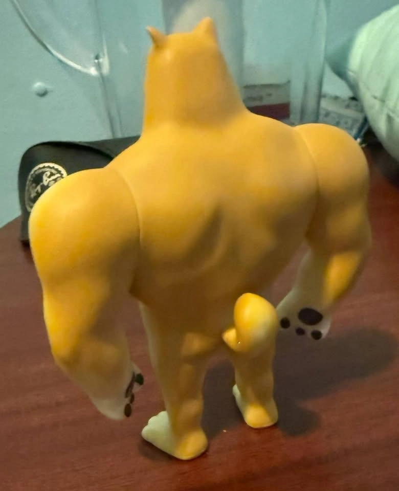 Swole Doge Meme Figure – Buff Doge Toy – MOVING SALE - photo 4