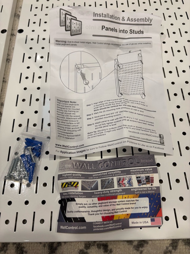 Wall Control Metal Pegboard Panels - Wall Control brand - photo 3