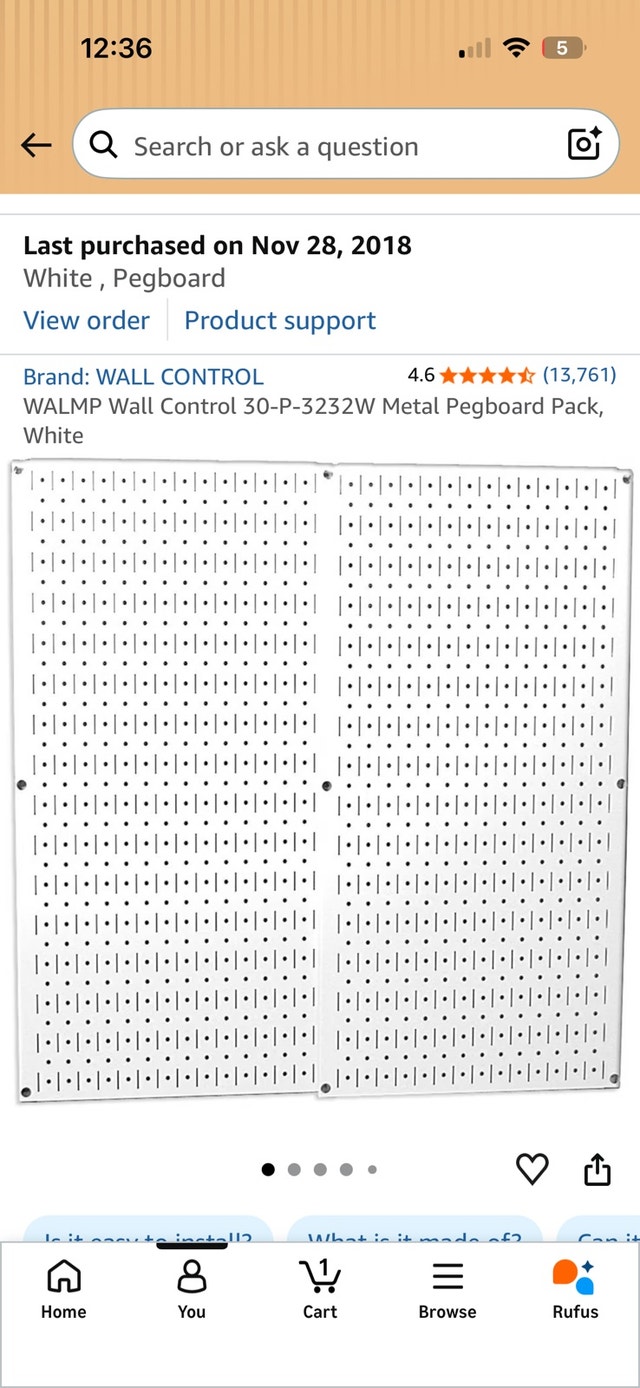 Wall Control Metal Pegboard Panels - Wall Control brand - photo 4