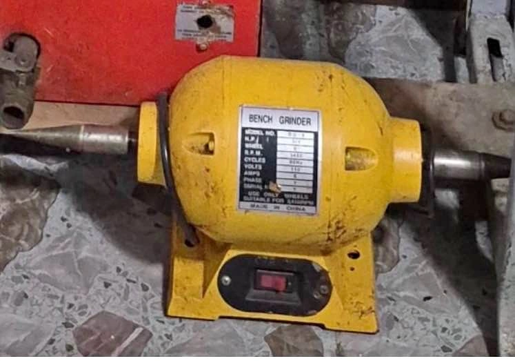 Yellow Bench Grinder