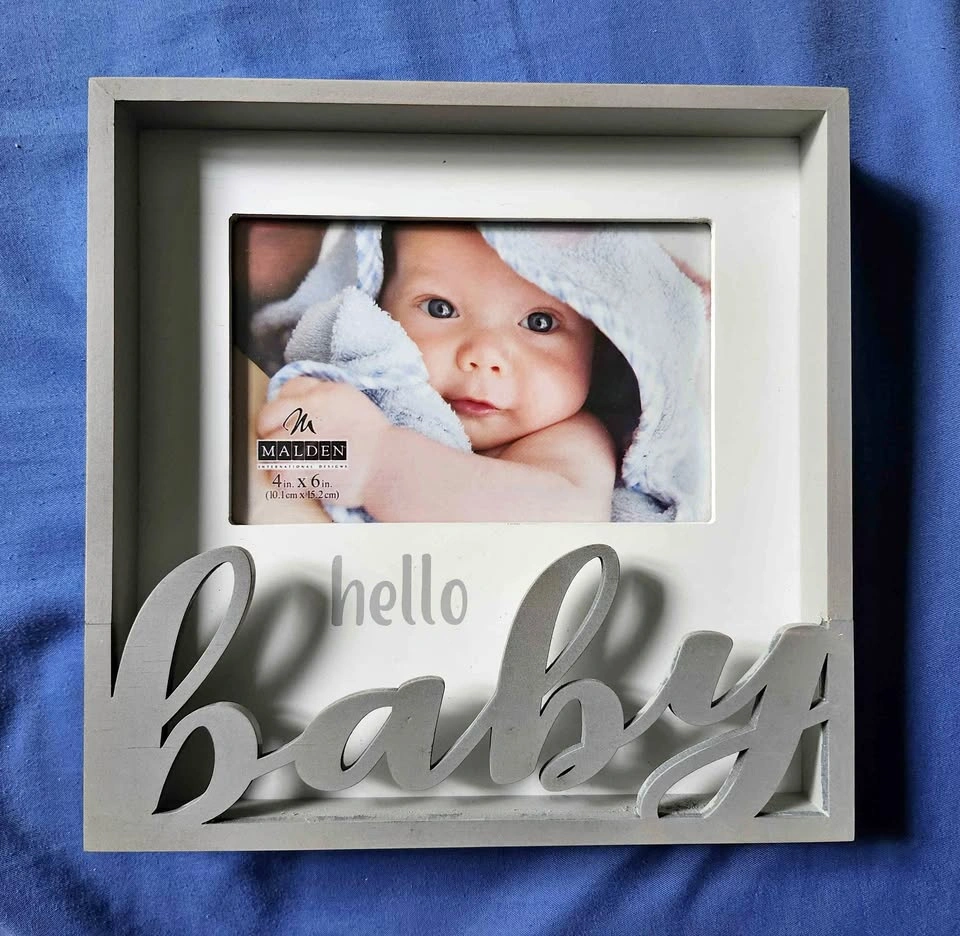👶🖼Malden "Hello Baby" Photo Frame 4x6