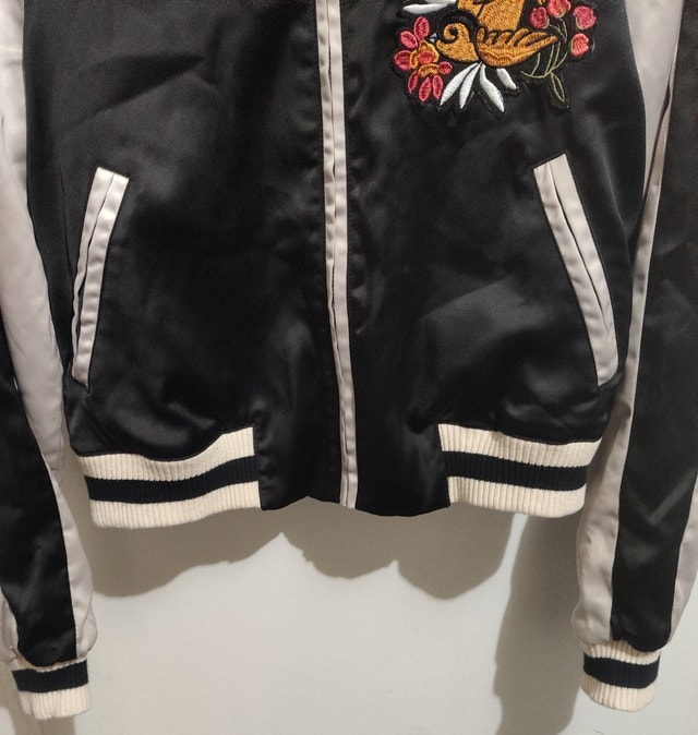 Maje Satin Bomber Jacket XS Women's - photo 3