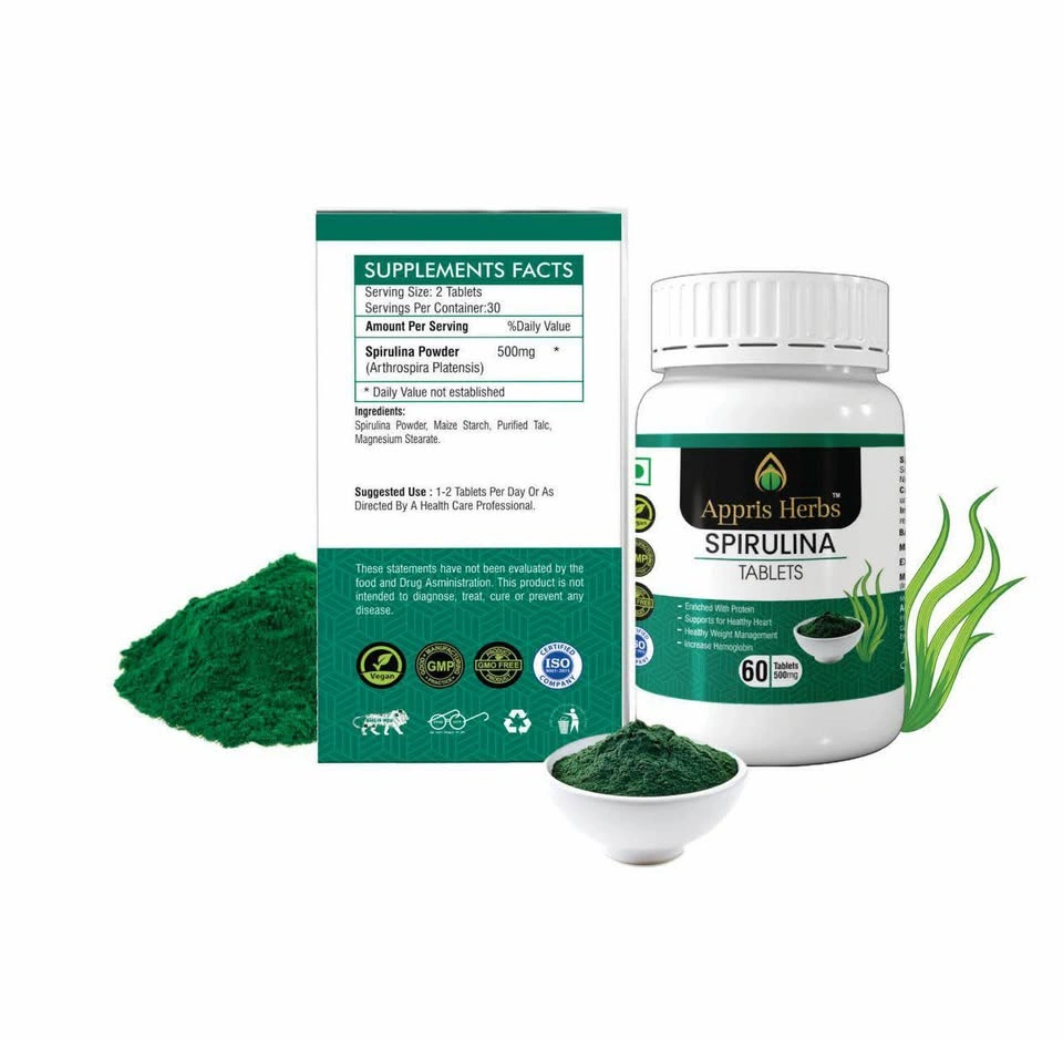 Appris Herbs Supplements: Wheatgrass, Spirulina, Turmeric, etc. - photo 2