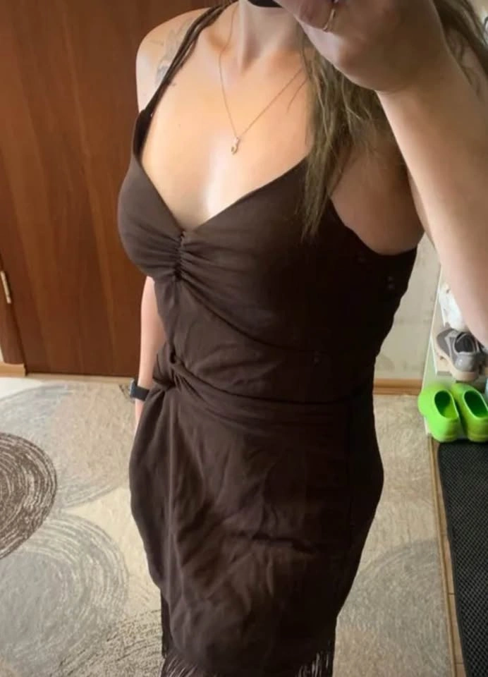 Cocktail dress with fringe size XL - photo 3
