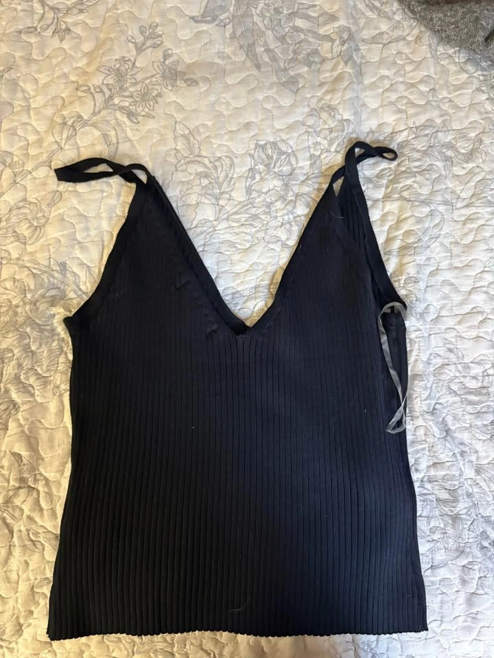 Black Spaghetti Strap Camisole - photo 3