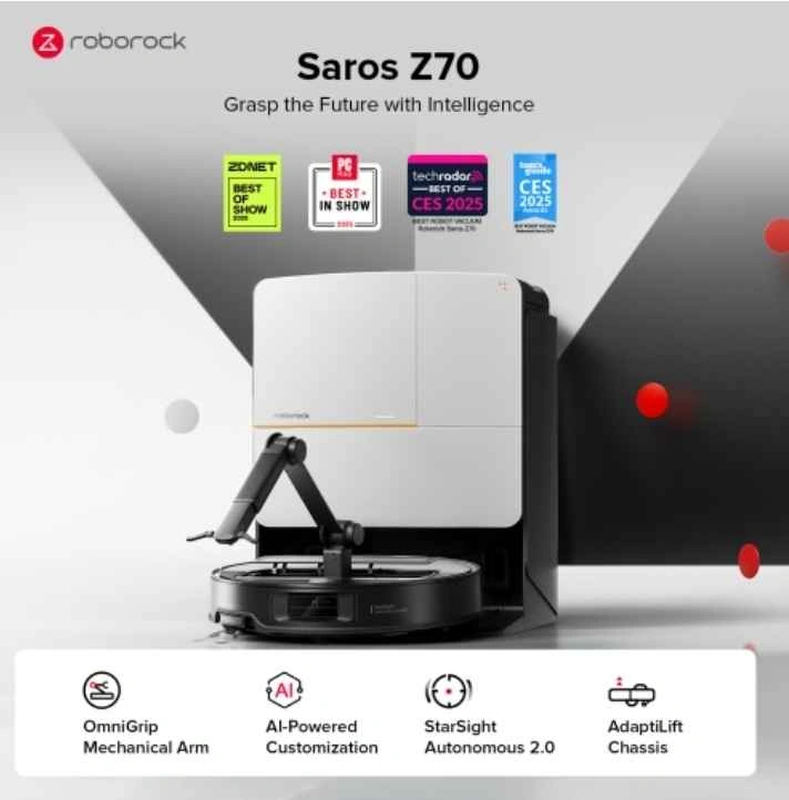 Roborock Saros Z70 Robot Vacuum & Mop - photo 2