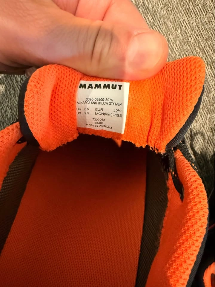 MAMMUT Alnasca Knit III Low GTX Approach Men’s Shoes (US9.5) - photo 3