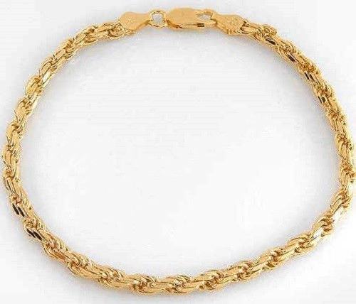 Gold on 925 Sterling Silver 9.1g Bracelet Made in Italy