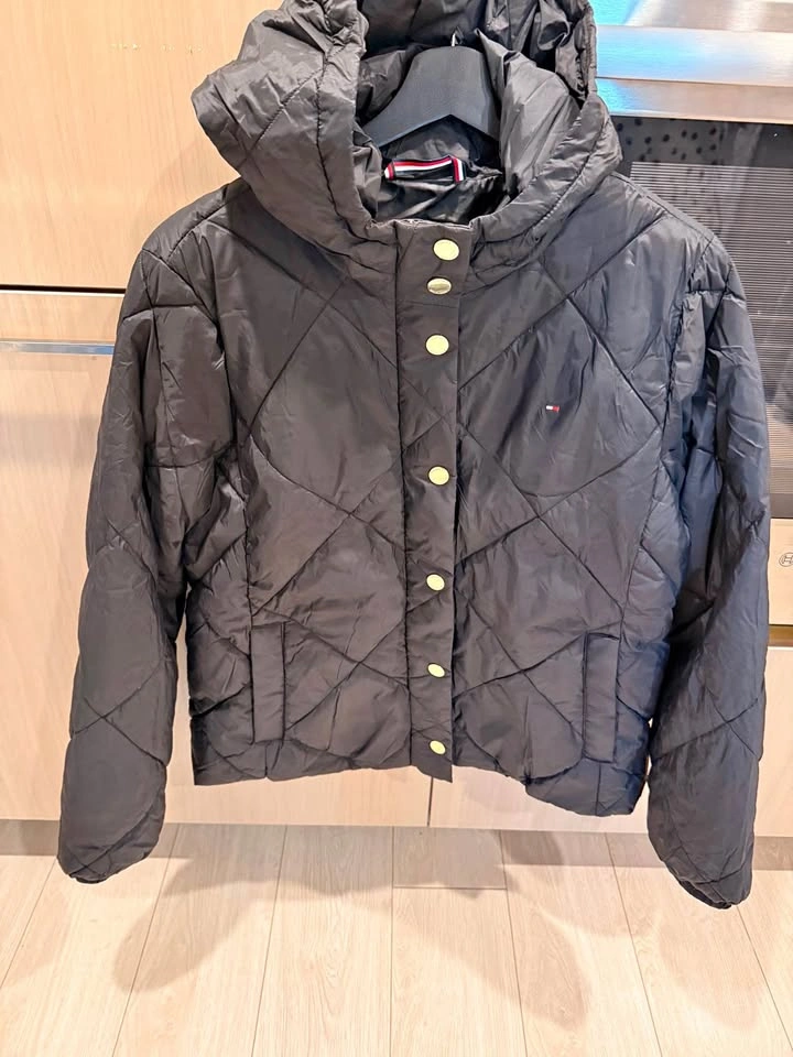 Tommy Hilfiger Diamond Quilted Hooded Jacket L