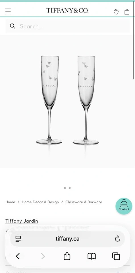 Tiffany & Co. Tiffany Jardin Champagne Glasses - photo 2